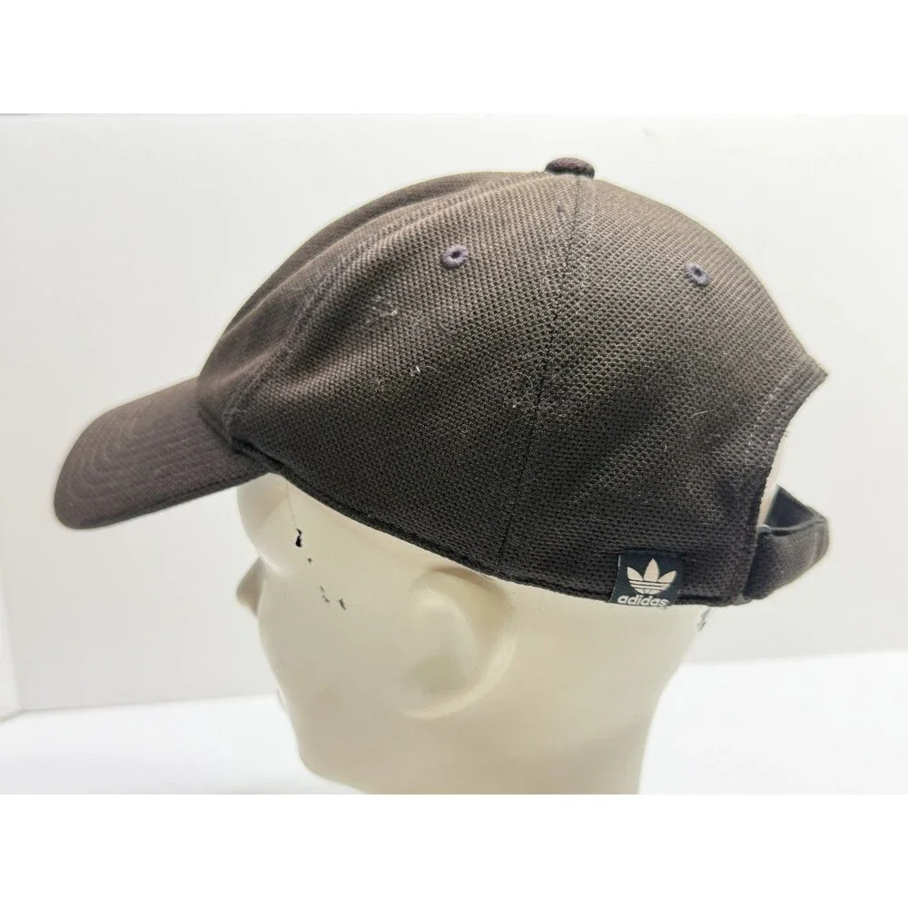 Adidas Trefoil Logo Baseball Cap Hat Brown Adjustable Strapback Casual Sport